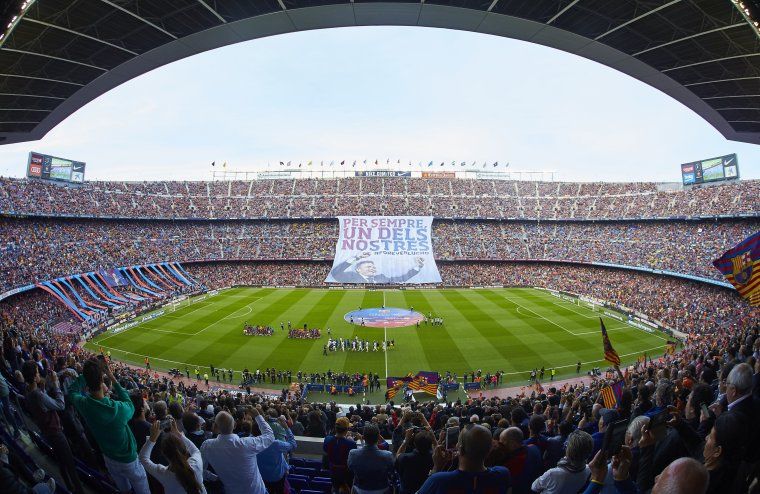 Homenatge a Luis Enrique al Camp Nou