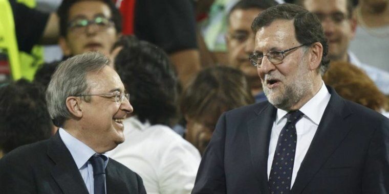 Florentino Pérez i Mariano Rajoy.