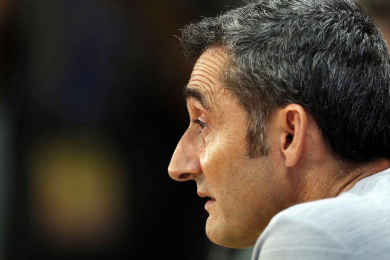 Valverde, en la roda de premsa prèvia al partit del Barça contra l'Osca.