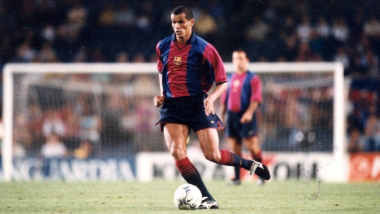 Rivaldo, durant un partit amb el Barça