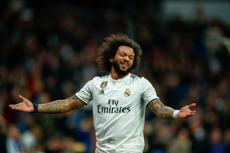 Marcelo, durant un partit del Madrid.