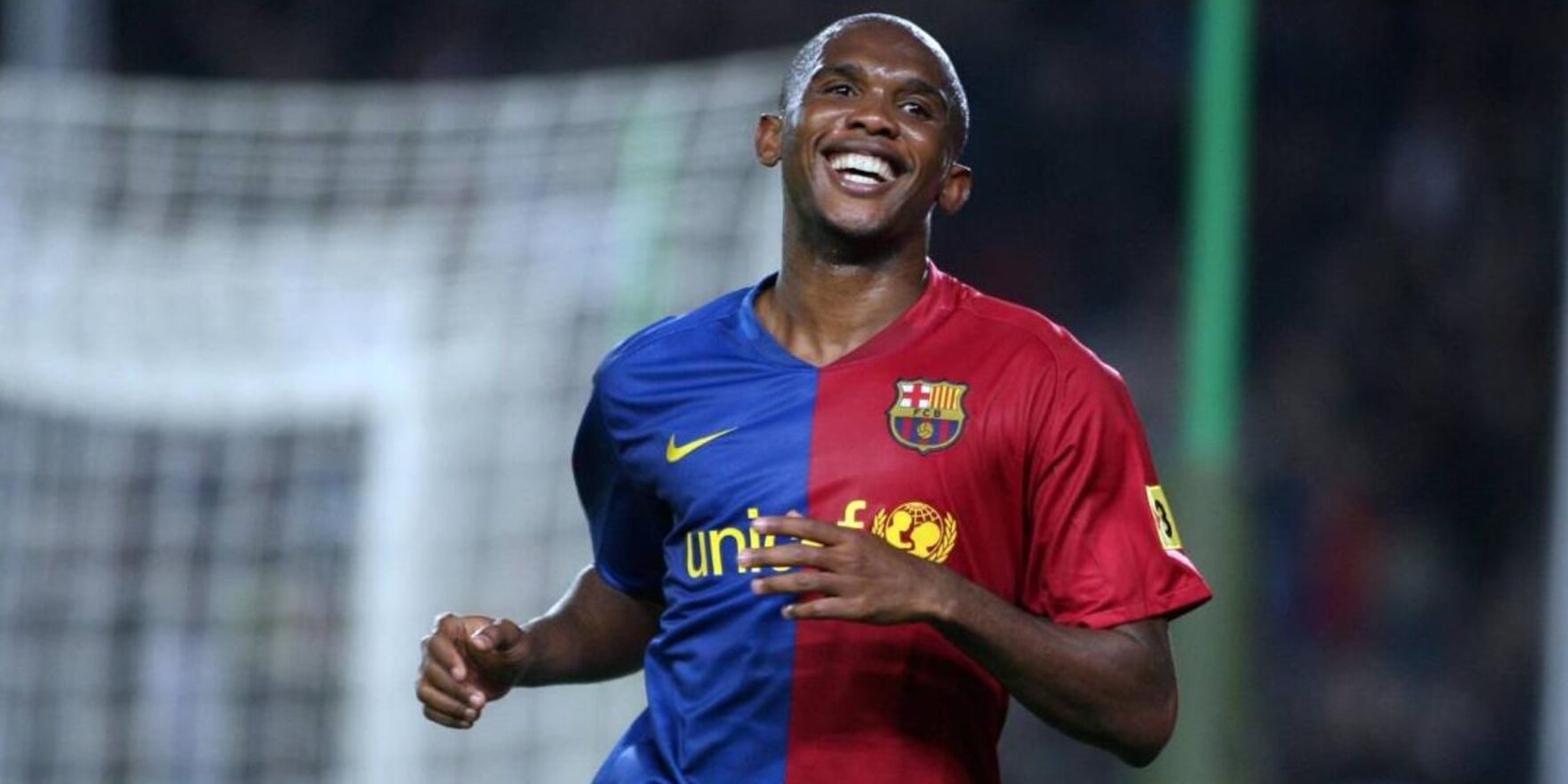 Eto'o, en un partit amb el Barça | FC Barcelona
