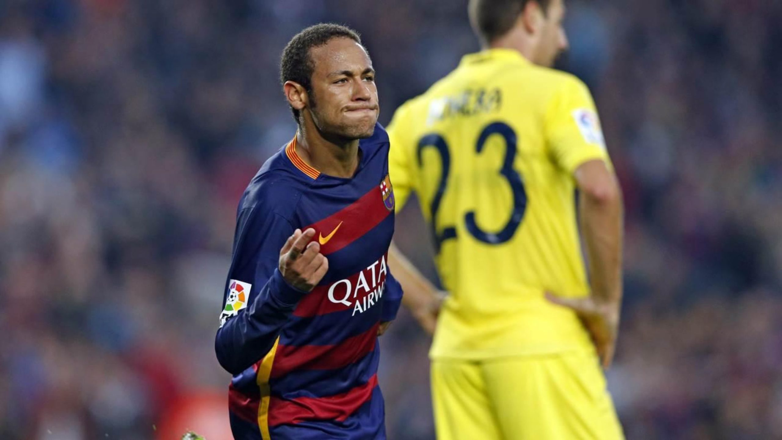 Neymar celebra un gol amb la samarreta del Barça | FC Barcelona