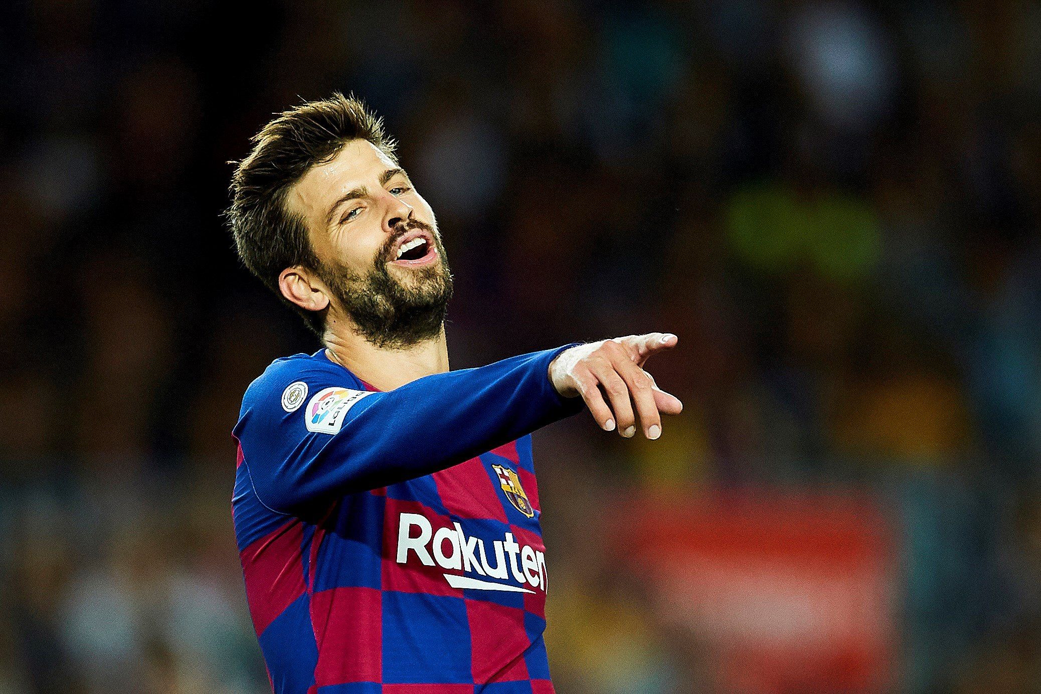 Piqué, durant el partit del Barça contra el Sevilla | EFE