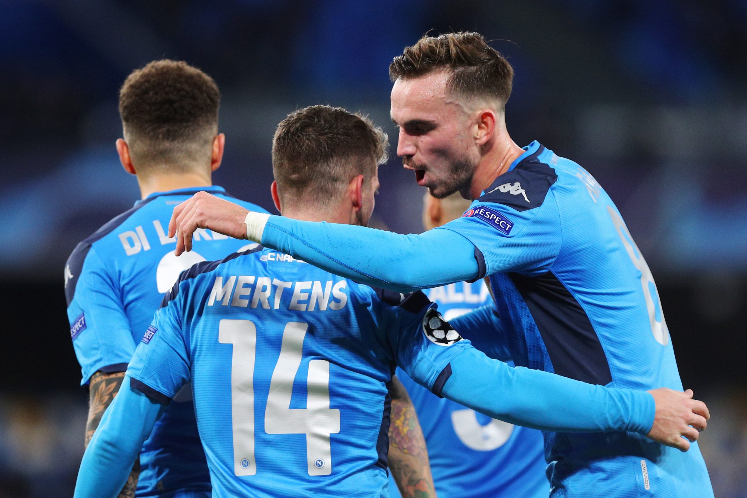 Fabián i Mertens celebren un gol del Nàpols | Europa Press