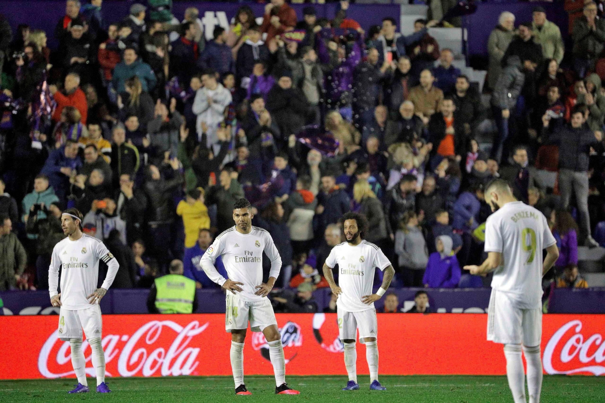 Els jugadors del Madrid lamenten el gol de Morales | EFE