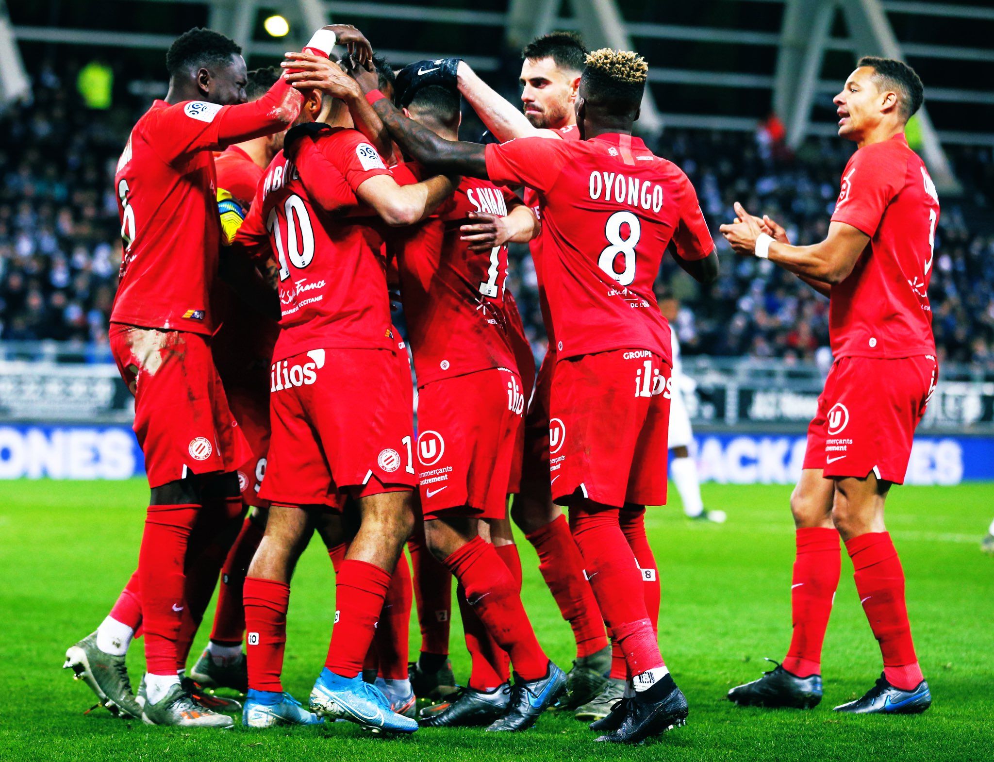 Els jugadors del Montpellier celebren un gol | @MontpellierHSC
