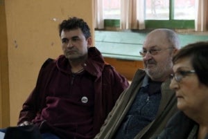 A l'esquerra, el primer tinent d'alcalde de Celr&agrave;, Pitu Bartis