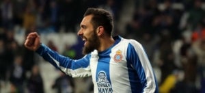 Borja Iglesias celebra el seu gol contra el Legan&eacute;s.