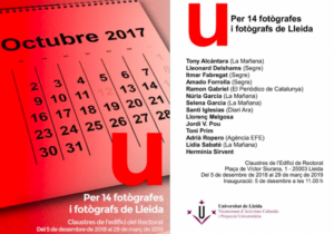 Cartell anunciant l'exposició sobre l'1-O a la UdL