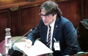 David P&eacute;rez, en un moment de la seva declaraci&oacute;