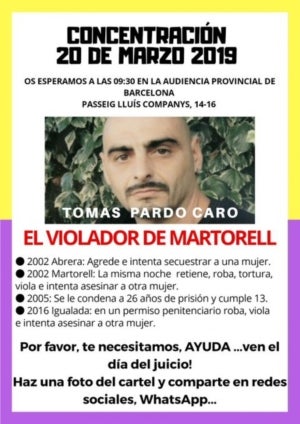 Detall del cartell de la concentraci&oacute;