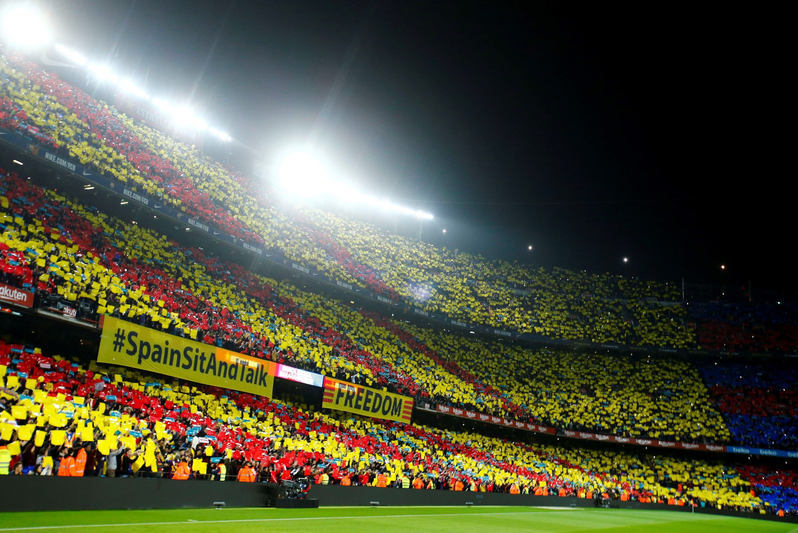 El Camp Nou, abans del clàssic | EFE