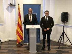 El conseller Miquel Buch i el director de Mossos Andreu Martínez