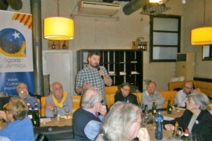 El portaveu d'ERC al Congr&eacute;s participa al dinar pol&iacute;tic de l'&Agrave;gora Qu&agrave;ntica i el GEP