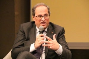 El president de la Generalitat, Quim Torra, al CCCB