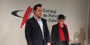 El president d'Unauto a nivell estatal, Eduardo Mart&iacute;n, i el president d'Unauto Catalunya, Josep Maria Go&ntilde;i