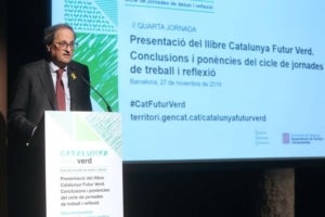 El president Torra a la presentació del llibre "Catalunya futur verd"