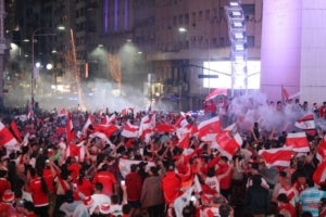 Els aficionats del River Plate celebren la Copa Libertadores.