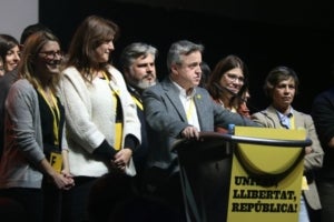 Els dirigents de la Crida recent escollits amb Toni Morral