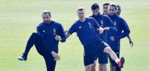 Els jugadors de la Juventus, en un entrenament.