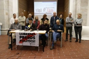 Els professors i treballadors de la UdG que inicien un dejuni en solidaritat amb els presos polítics en vaga de fam