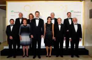 Els reis Felip i Letícia durant els premis 'ABC'