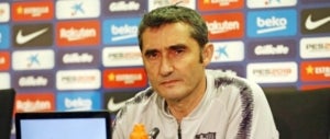 Ernesto Valverde, durant la roda de premsa prèvia al Llevant-Barça