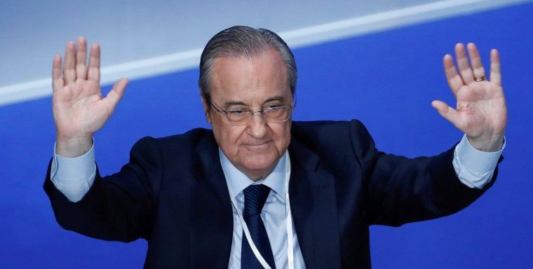 Florentino Pérez, durant l'Assemblea General del Madrid.