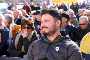 Gabriel Rufi&aacute;n aquest dissabte 26 de gener de 2019 durant un acte d'ERC a Figueres