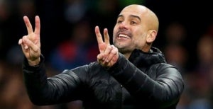 Guardiola, durant un partit del Manchester City.