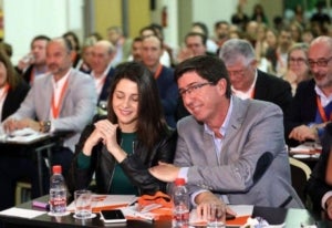 Inés Arrimadas i el candidat de Cs a la Junta d'Andalusia, Juan Marín