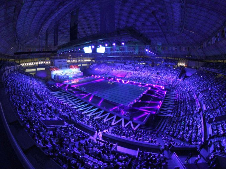 Interior del Palau Sant Jordi