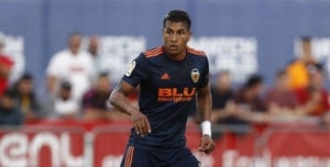 Jeison Murillo, durant un partit del València.