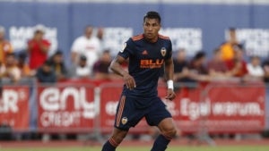 Jeison Murillo, durant un partit del València.