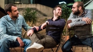 Joel D&iacute;az, Andreu Juanola i Manel Vidal, responsables de La Sotana.