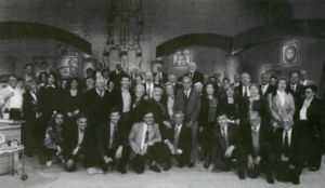 Josep Borrell amb veïns de La Pobla de Segur al programa 'Som i serem' de TV3 l'abril de 1996