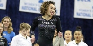 Katelyn Ohashi, protagonista d'un exercici de 10 que s'ha fet viral.