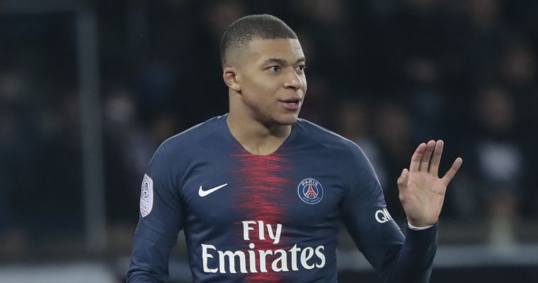 Kylian Mbappé, durant un partit del PSG.