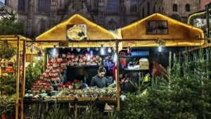 La fira de Santa Llúcia a Barcelona és un dels clàssics d'aquestes dates