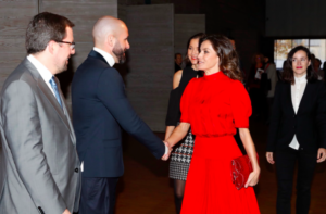 La reina Letícia durant els premis a la indústria de la moda
