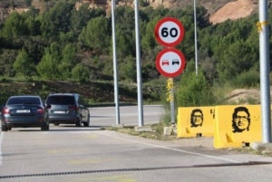 La sortida de la visita que el president Quim Torra ha fet a Dolors Bassa a la presó de Figueres