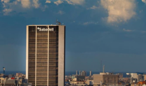 La torre del Banc Sabadell a Barcelona
