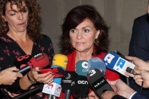 La vicepresidenta del govern espanyol, Carmen Calvo