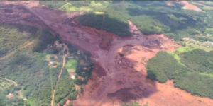 La zona afectada pel trencament de la presa a Brumadinho (Brasil)