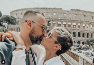 Laura Escanes i Risto a Roma