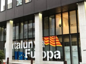 L'edifici de la delegaci&oacute; del Govern davant la Uni&oacute; Europea a Brussel&middot;les