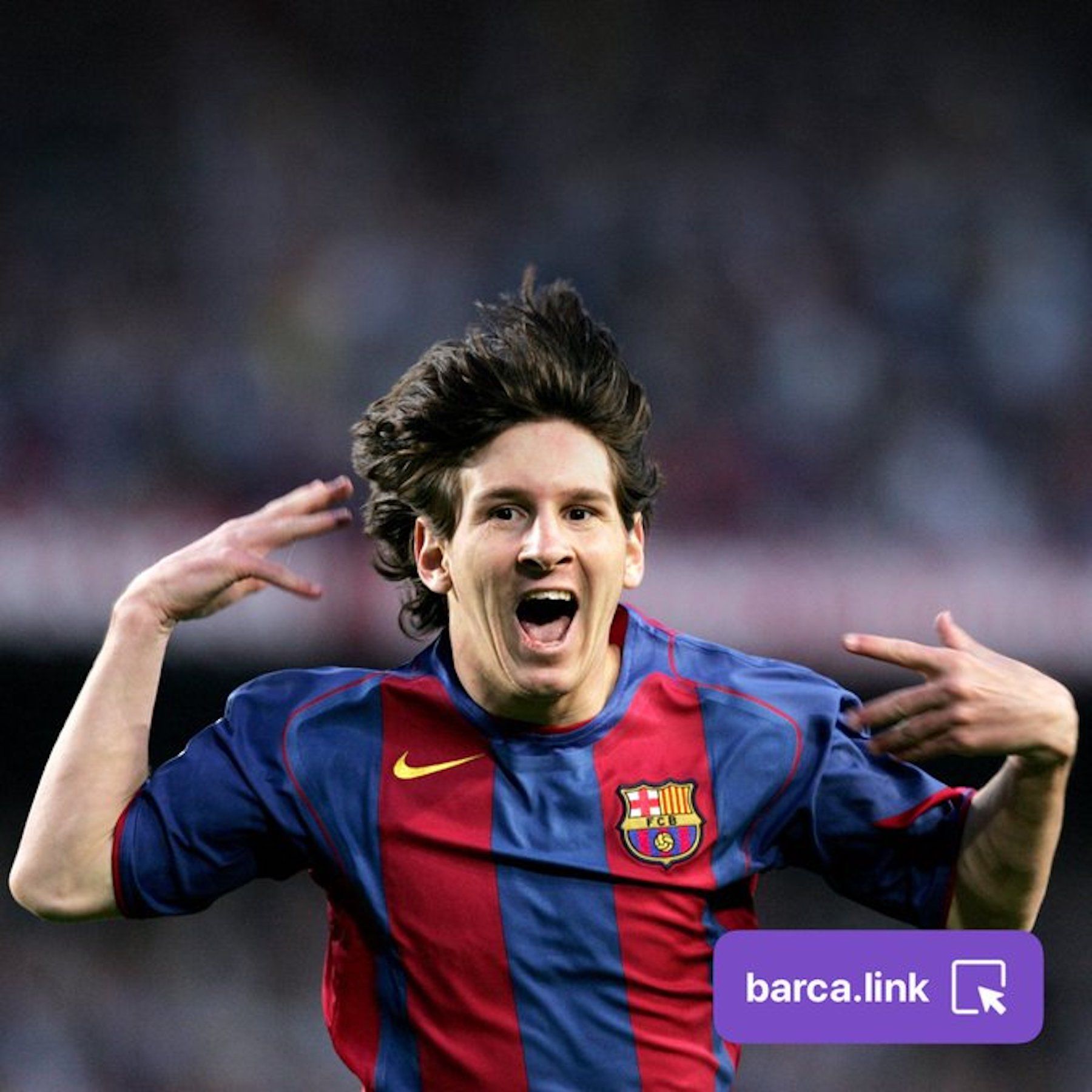 Leo Messi celebra el seu primer gol | FC Barcelona