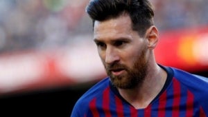 Leo Messi, durant el partit entre el Barça i el Betis.