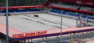 Les lletres de l'Estadi Johan Cruyff ja s'han instal&middot;lat